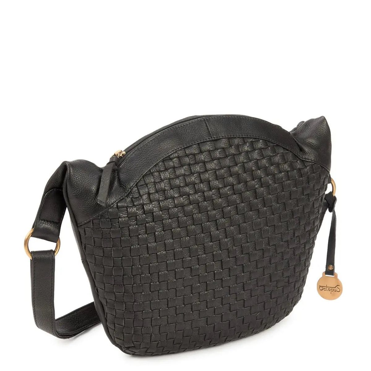 Style Lennox i sort. Eksklusiv og smuk håndflettet crossbody- og skuldertaske i fantastisk skind