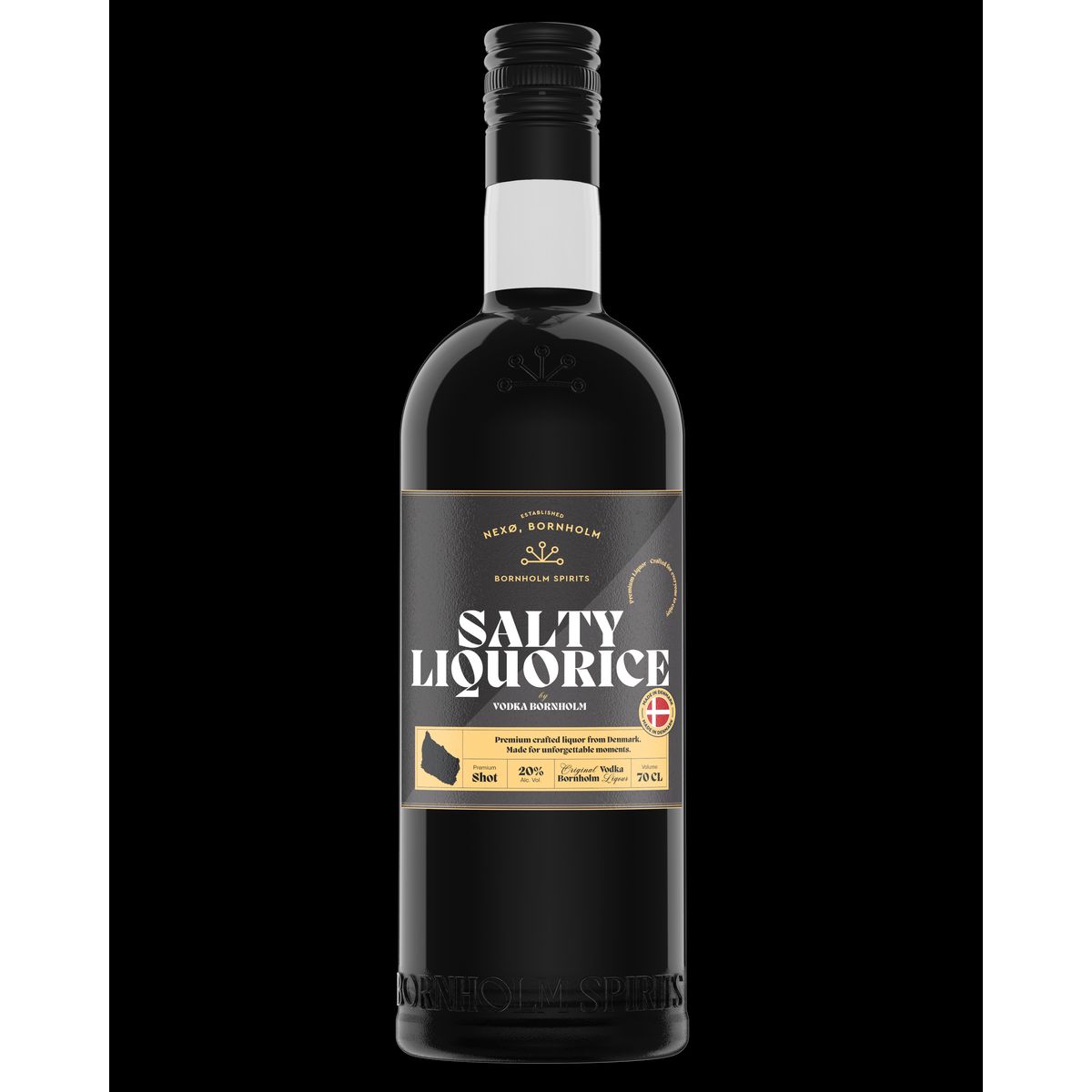 Shots by Vodka Bornholm - Salty Liquorice 20% - 70 cl