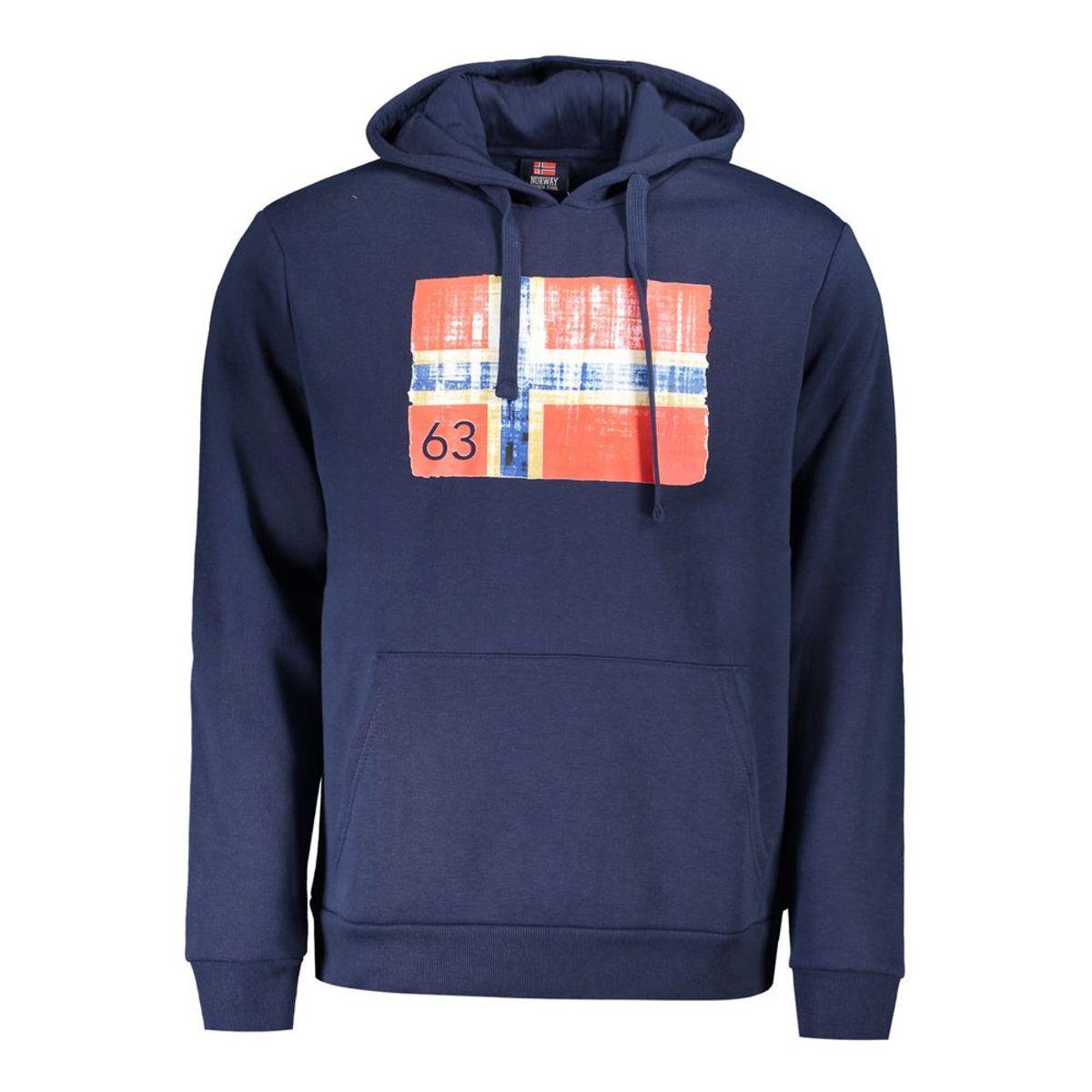 Norway 1963 Blue Cotton Mens Hoodie