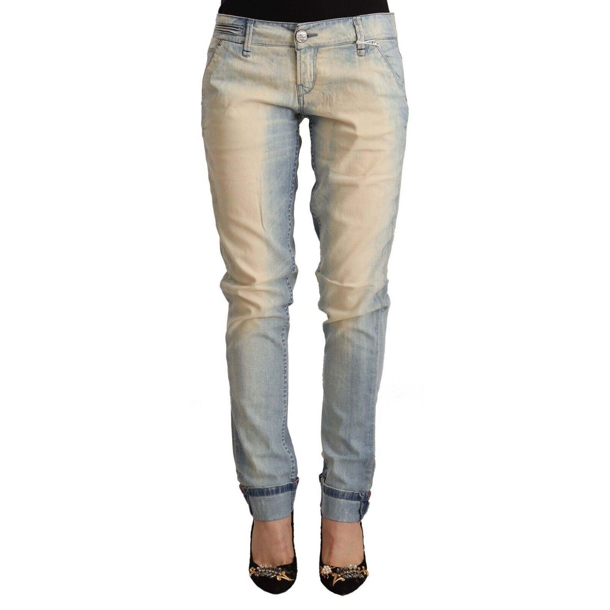 Acht Chic Light Blue Skinny Cotton Jeans