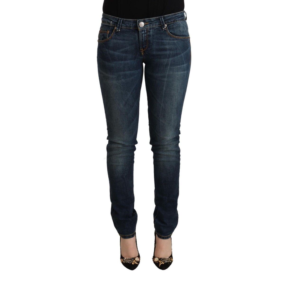 Acht Chic Slim-Fit Low Waist Skinny Jeans