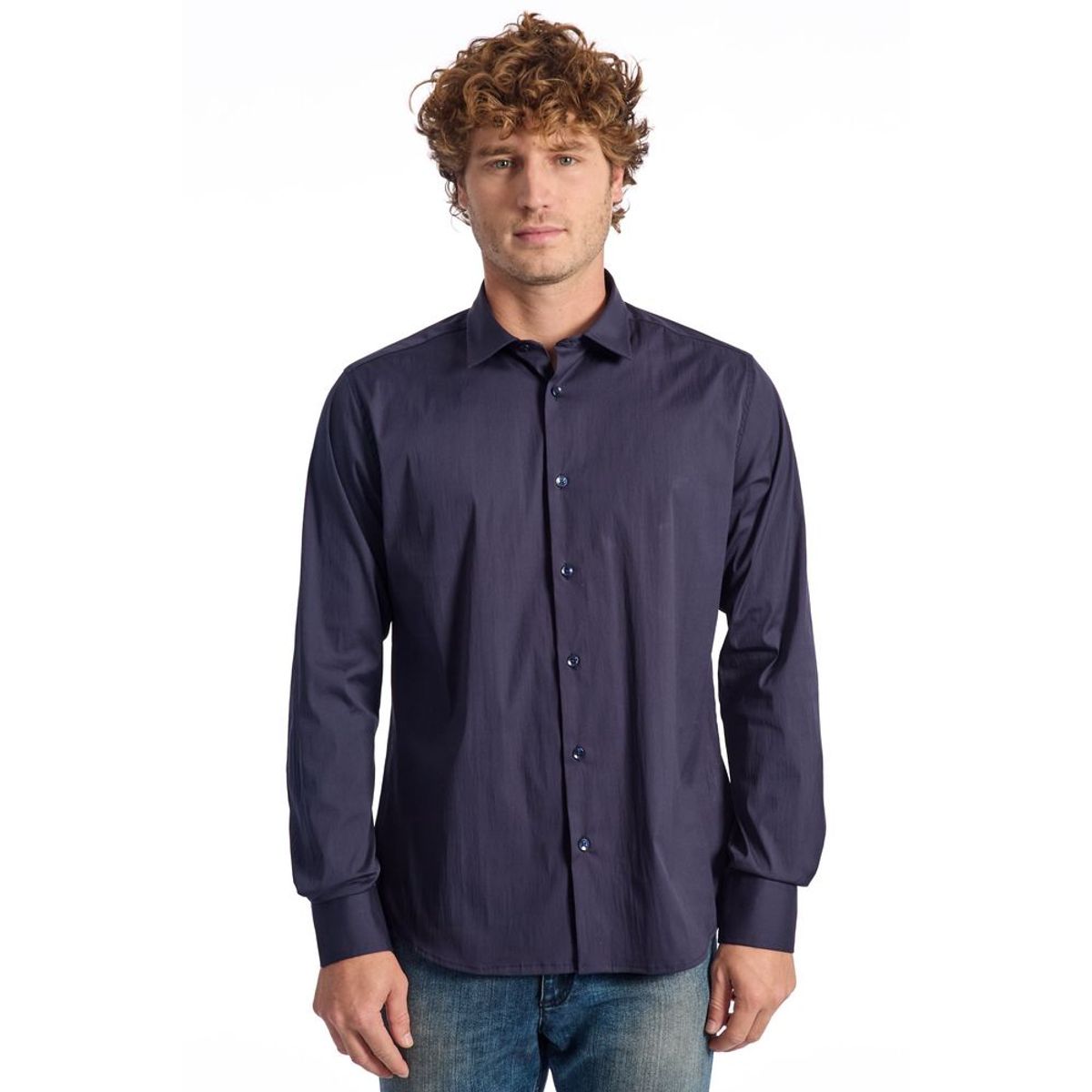 Baldinini Trend Blue Cotton Shirt