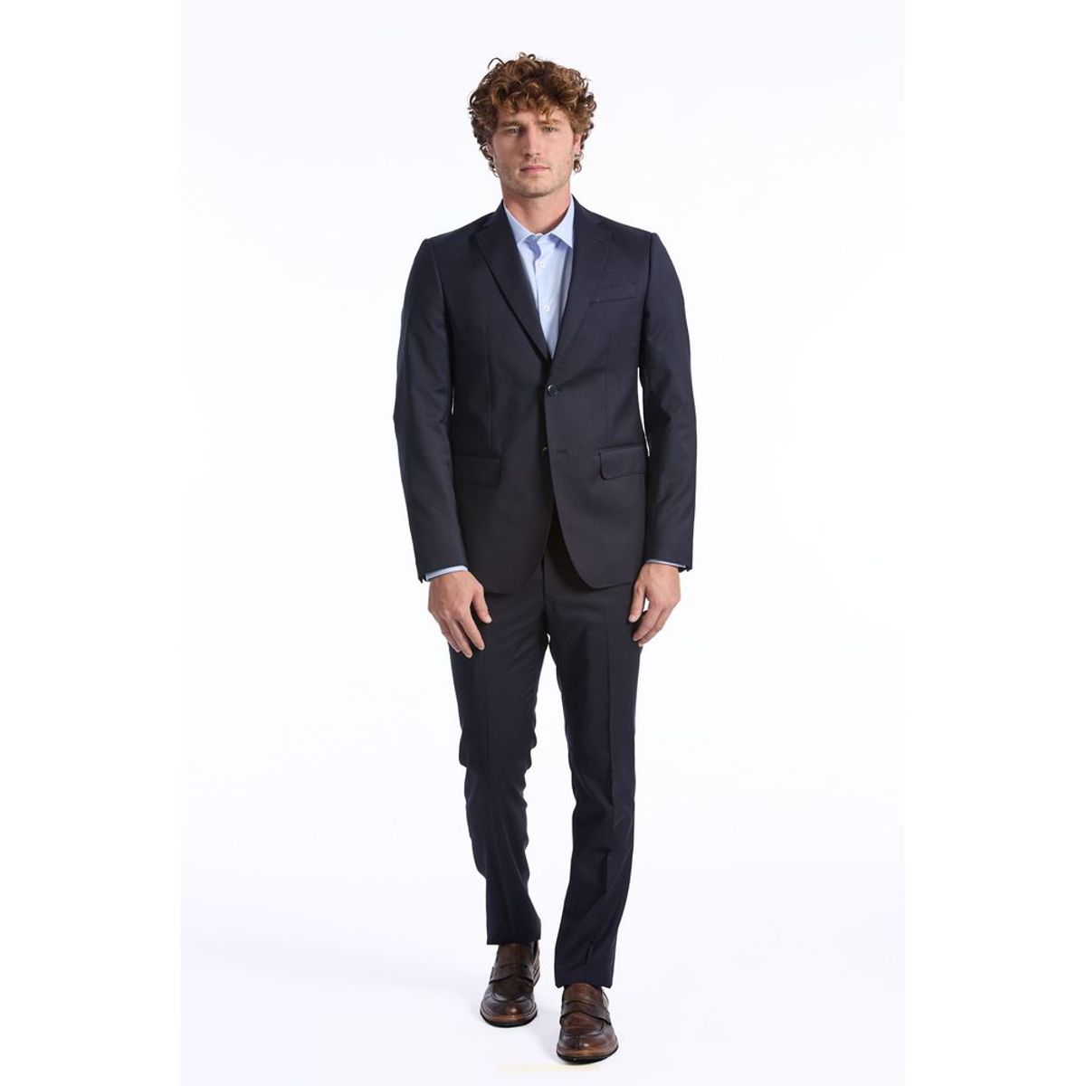 Baldinini Trend Blue Wool Suit