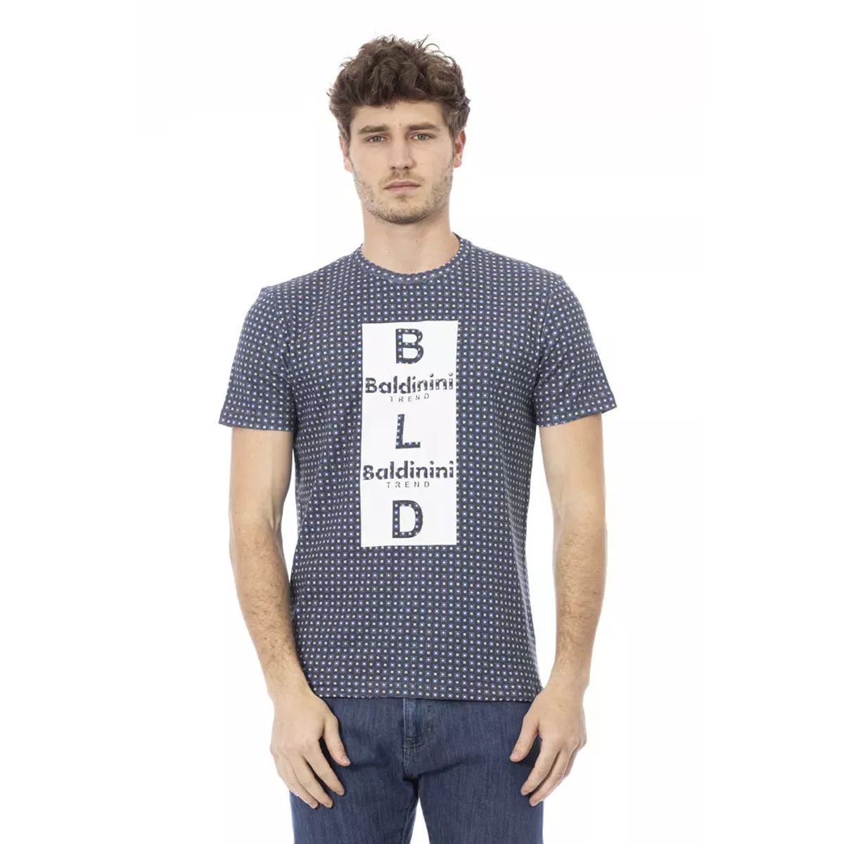 Baldinini Trend Gray Cotton Men T-Shirt