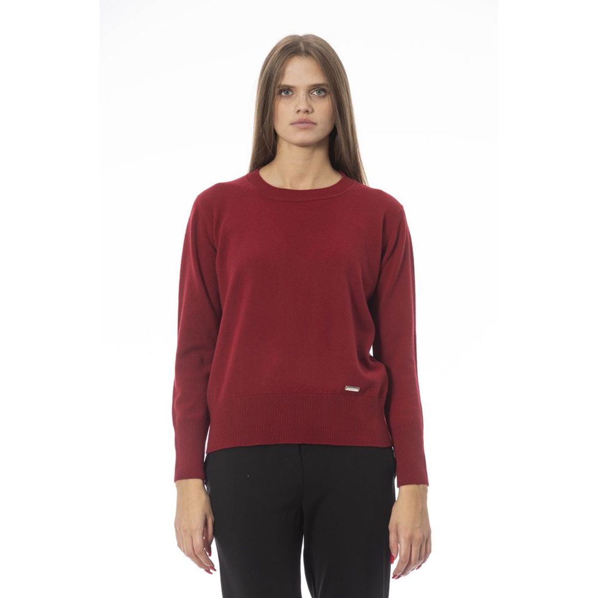 Baldinini Trend Rød Uld Sweater