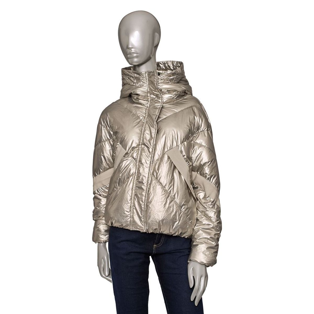 Baldinini Trend Silver Polyester Jackets & Coat