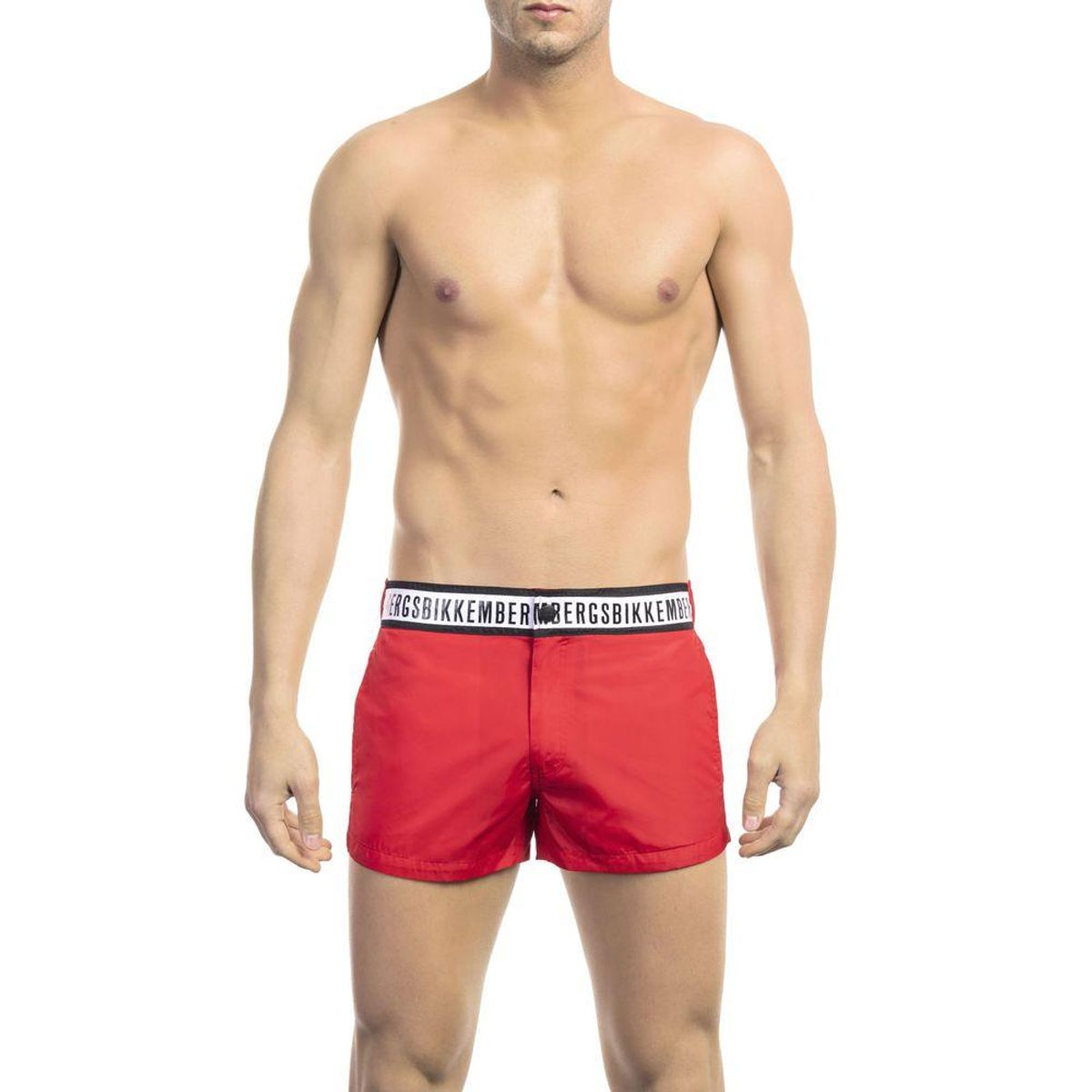 Bikkembergs Red Polyamide Herre Swim Short