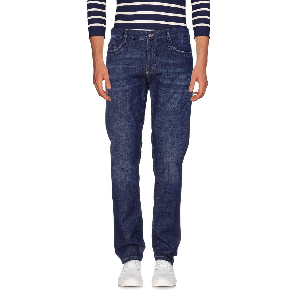 Bikkembergs Sleek Dark Blue Regular Fit Jeans