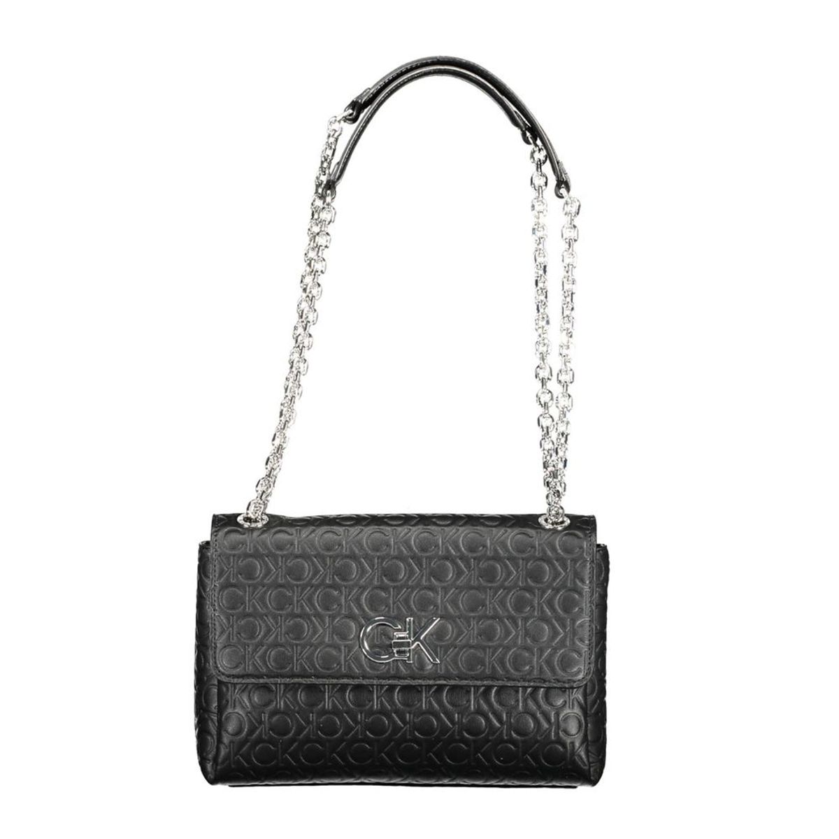 Calvin Klein Chic Black Chain Handle Handbag