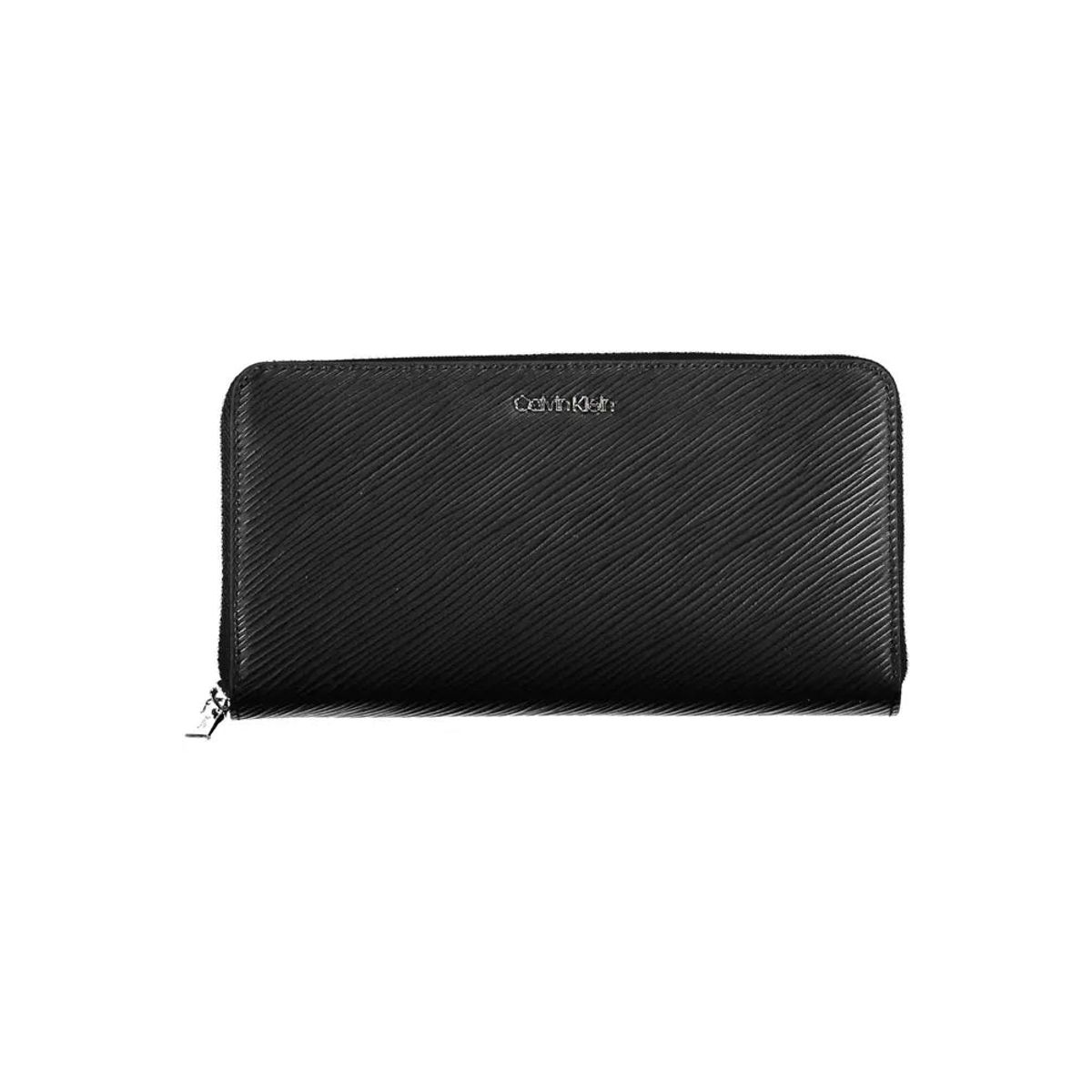 Calvin Klein Chic RFID-Safe Black Wallet with Zip Closure