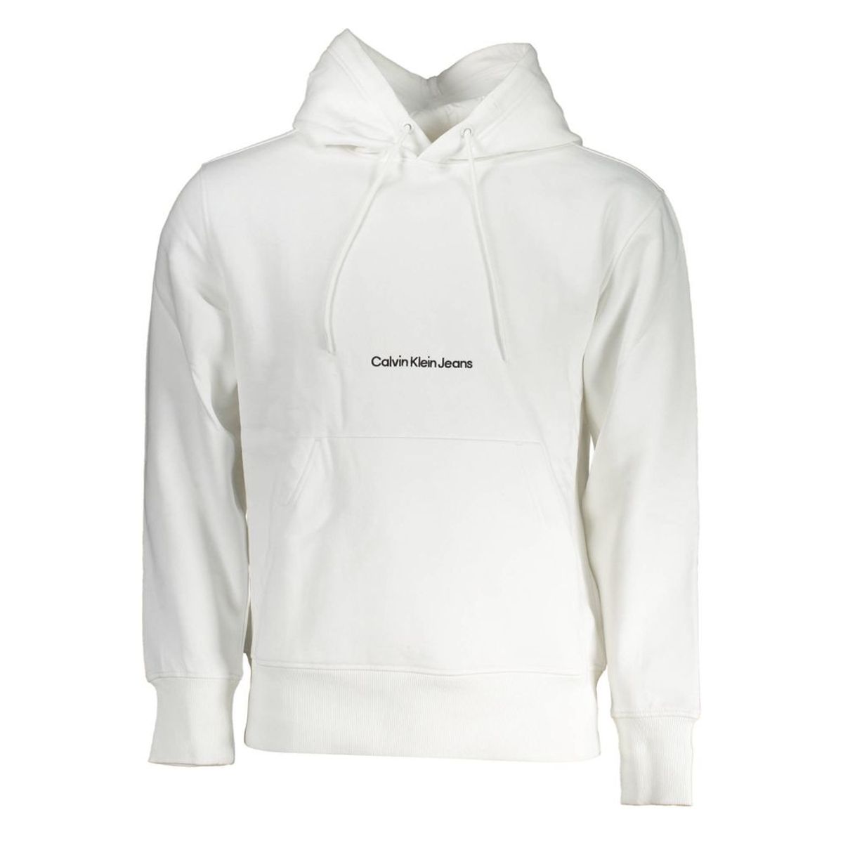 Calvin Klein Chic White Fleece Hooded Sweatshirt