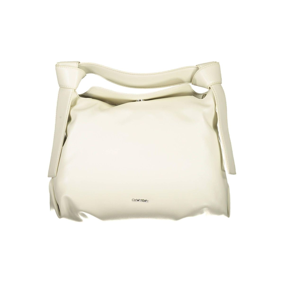 Calvin Klein Elegant Beige Shoulder Bag with Contrasting Details