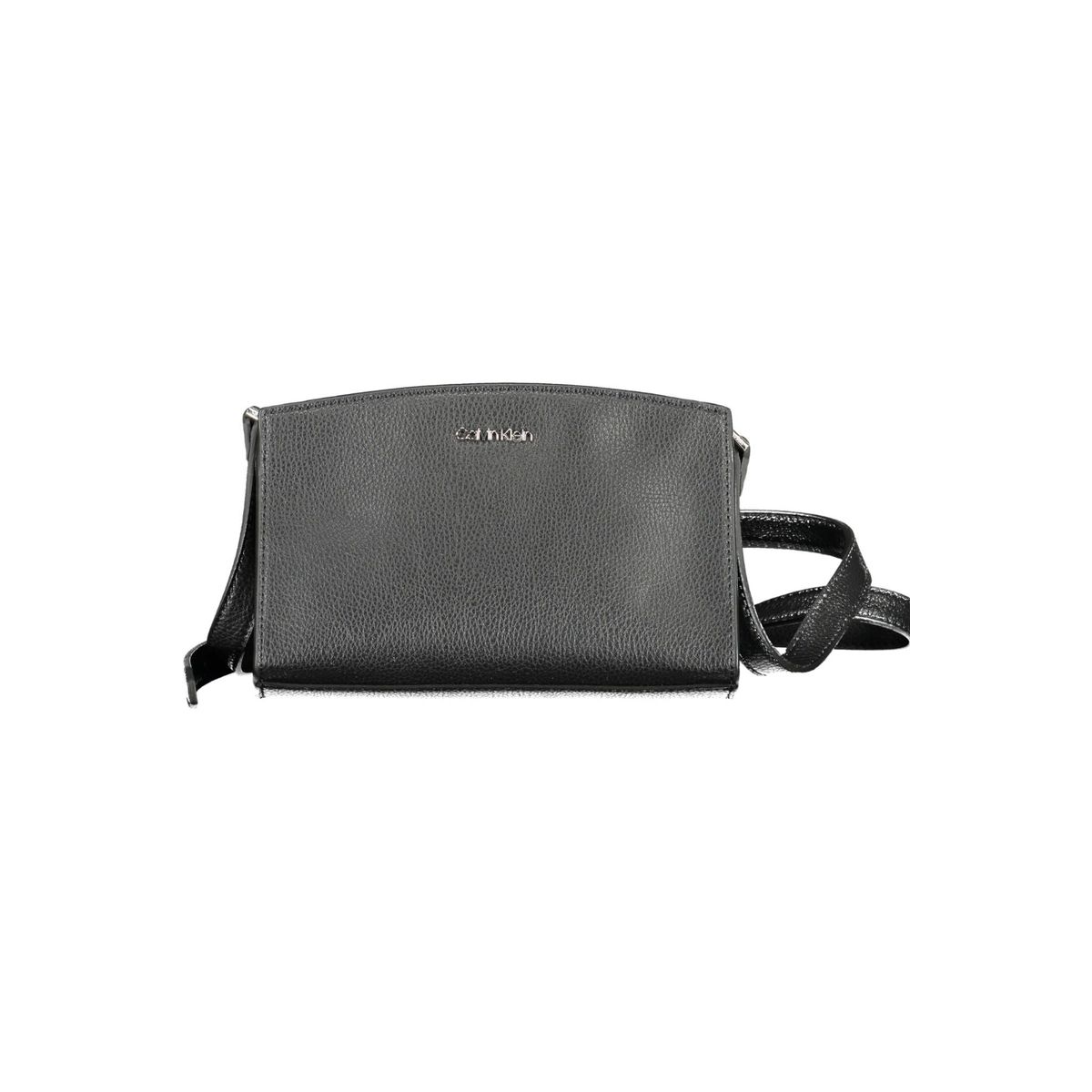 Calvin Klein Elegant Black Shoulder Bag with Logo Detailing