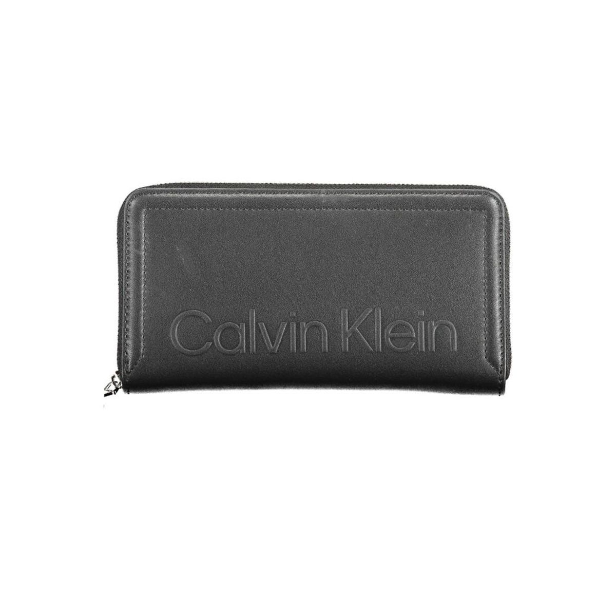 Calvin Klein Elegant Black Wallet with RFID Lock and Zip Closure