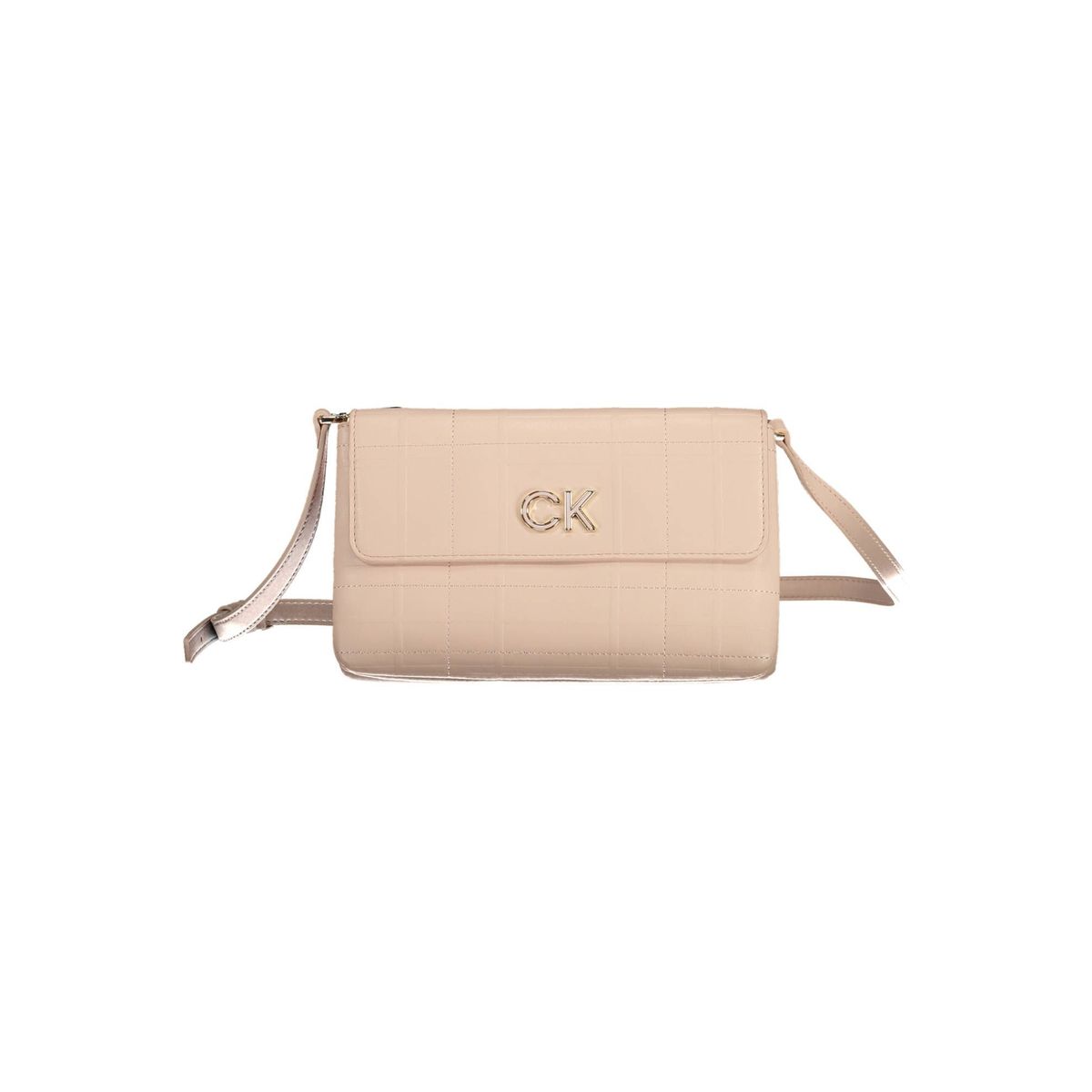 Calvin Klein Elegant Pink Shoulder Bag with Contrasting Details