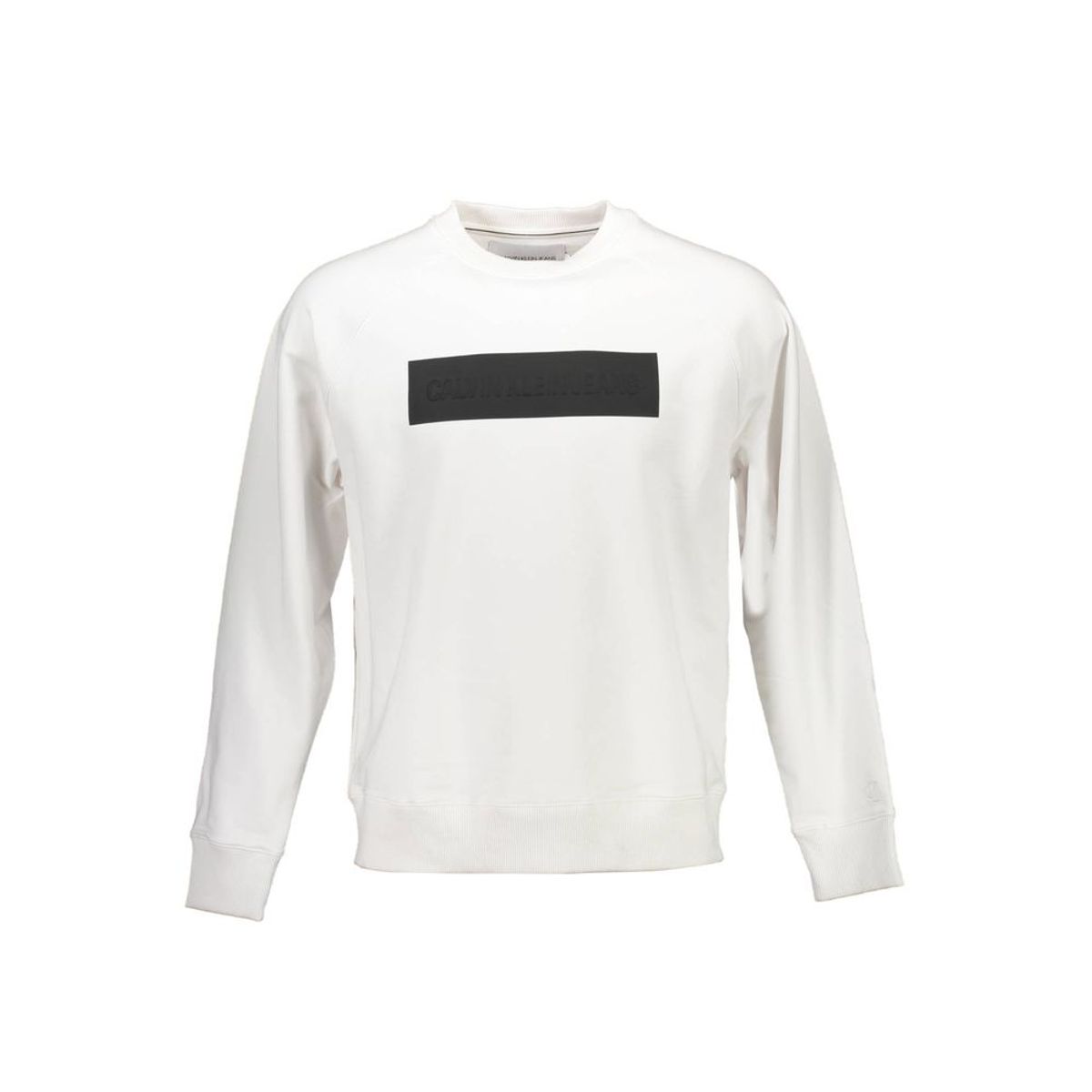 Calvin Klein Elegant White Cotton Blend Sweater