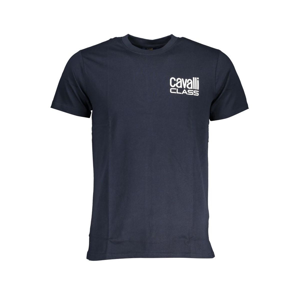 Cavalli Class Blue Cotton T-Shirt