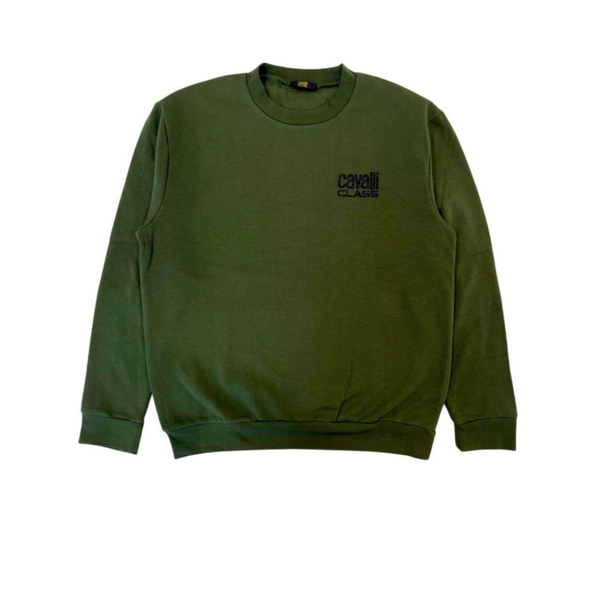 Cavalli Class Green Polyester Sweater