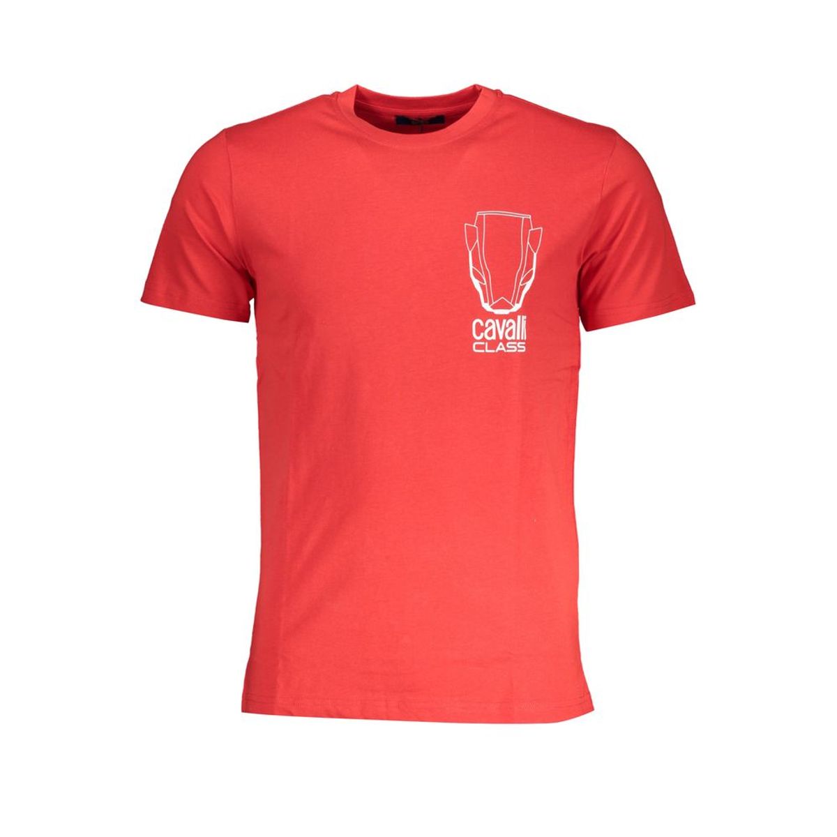 Cavalli Class Red Cotton T-Shirt