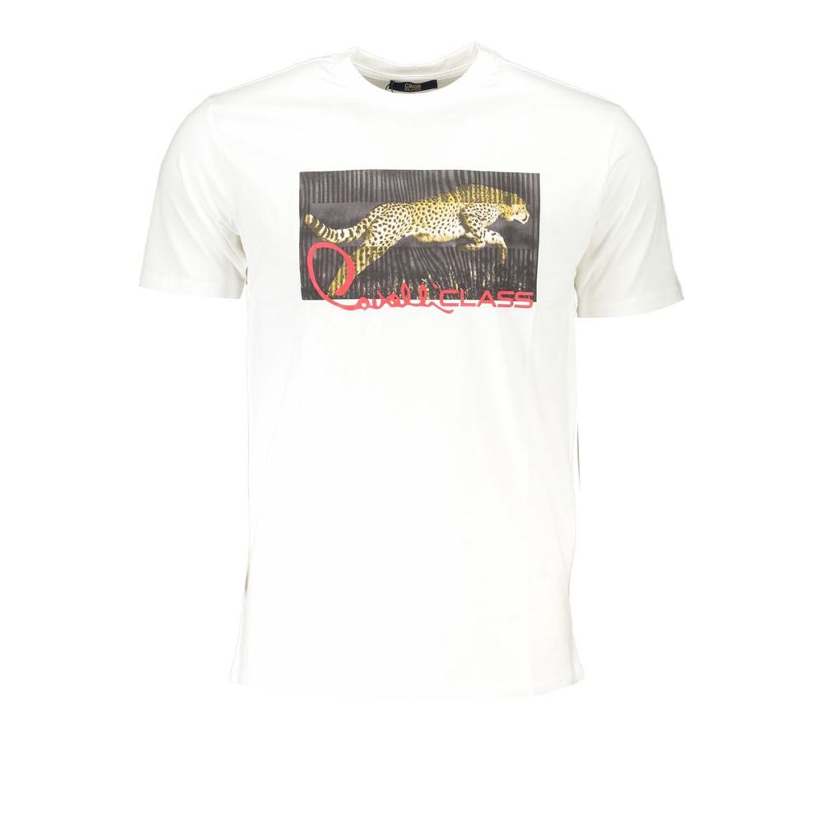 Cavalli Class White Cotton T-Shirt