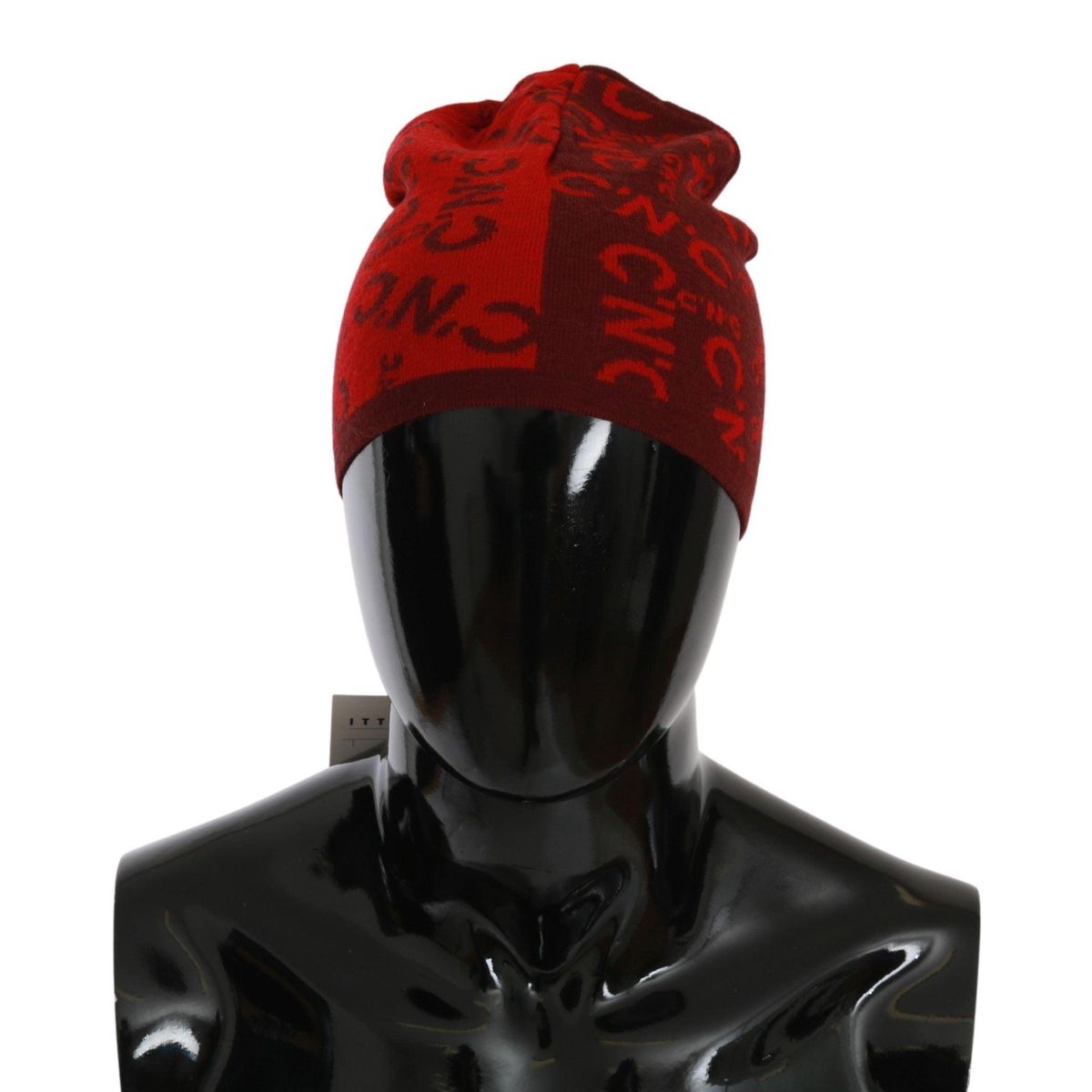 Costume National Chic Red Beanie Wool Blend