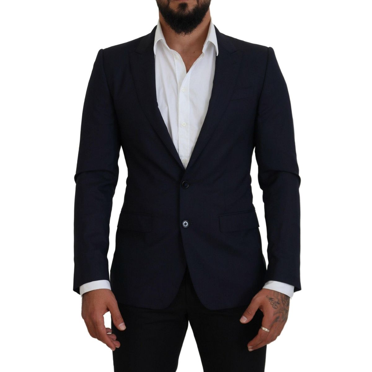 Dolce & Gabbana Blå Slim Fit Martini Blazer