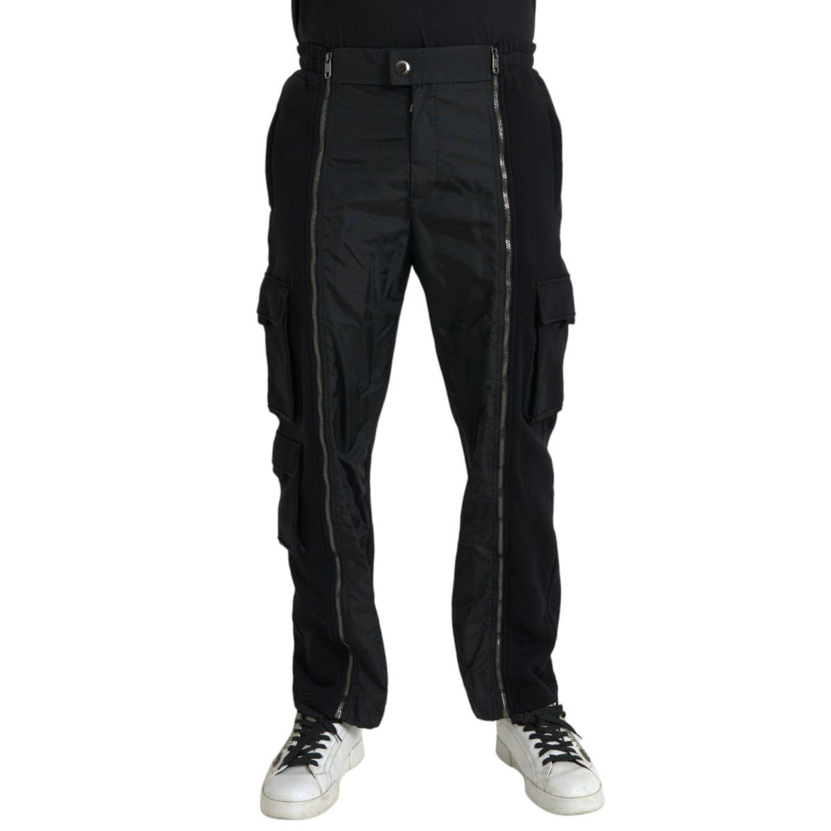 Dolce & Gabbana Black Cotton Blend Skinny Pants