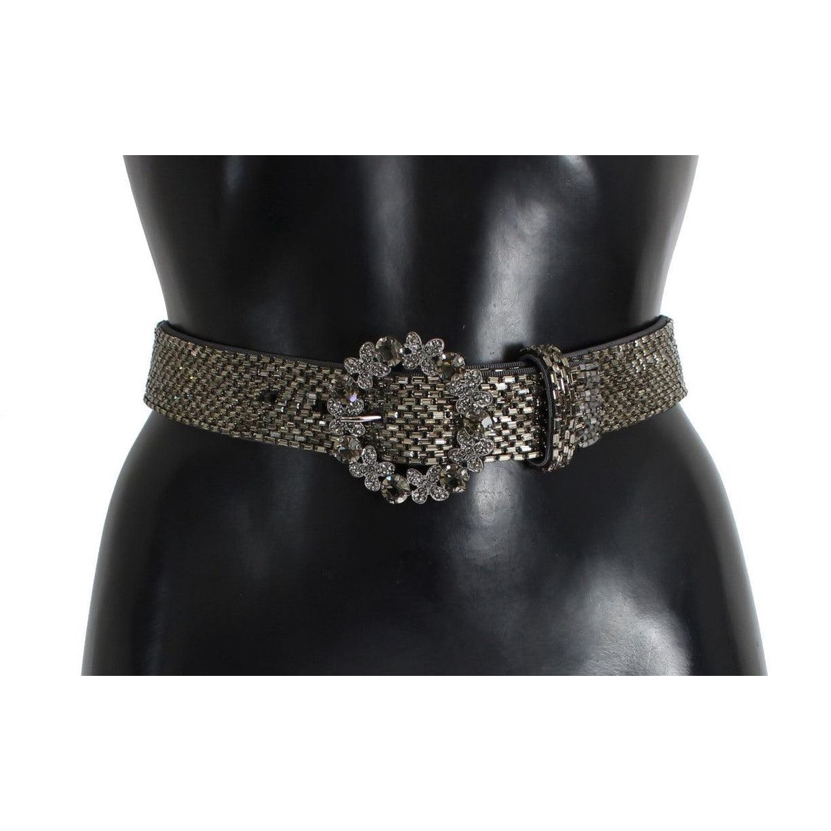 Dolce & Gabbana Embellished Sequined Wide Waist Belt