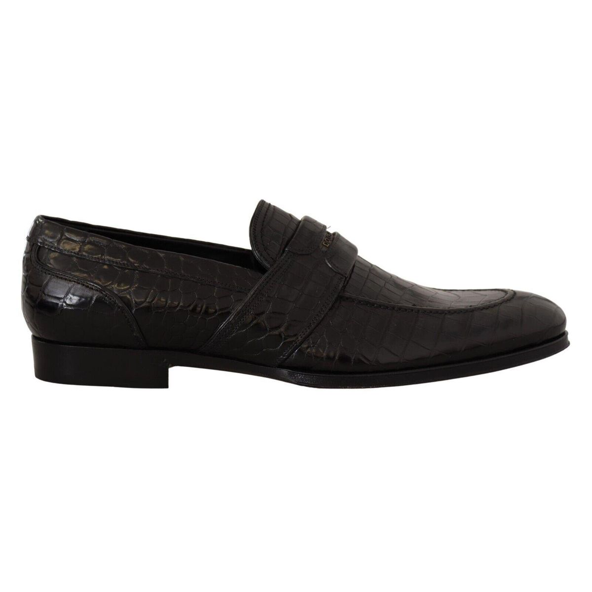 Dolce & Gabbana Elegant Crocodile Leather Moccasin Sko