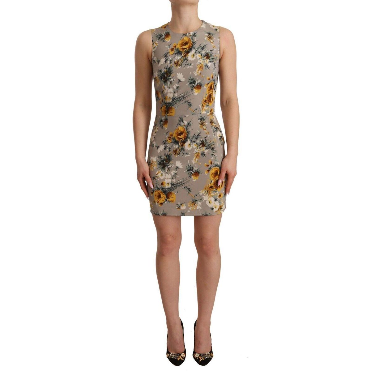 Dolce & Gabbana Elegant Floral Sheath Mini Dress