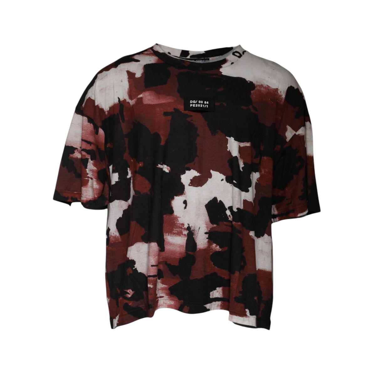 Dolce & Gabbana Multicolor Camouflage Crew Neck T-shirt