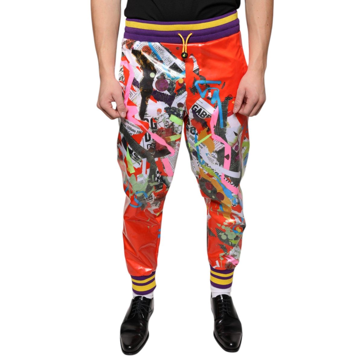 Dolce & Gabbana Multicolor Printed Jogger Sweatpants Pants