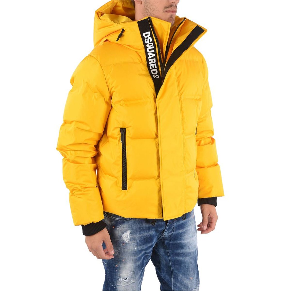 Dsquared2 Yellow Nylon Jacket