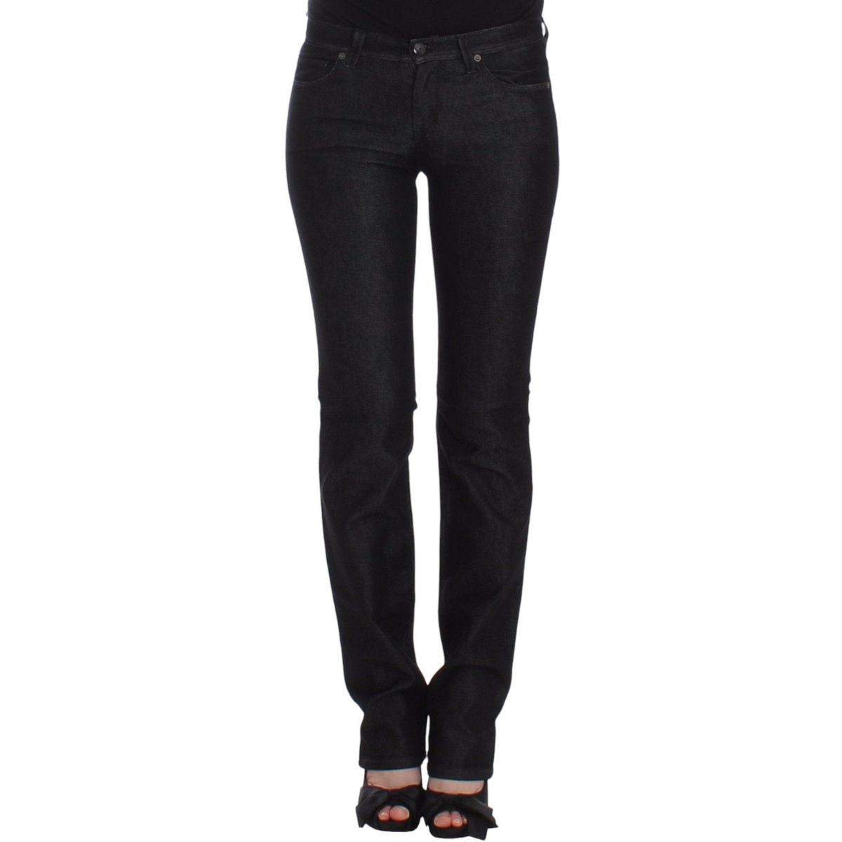 Ermanno Scervino Chic Black Slim Skinny Jeans