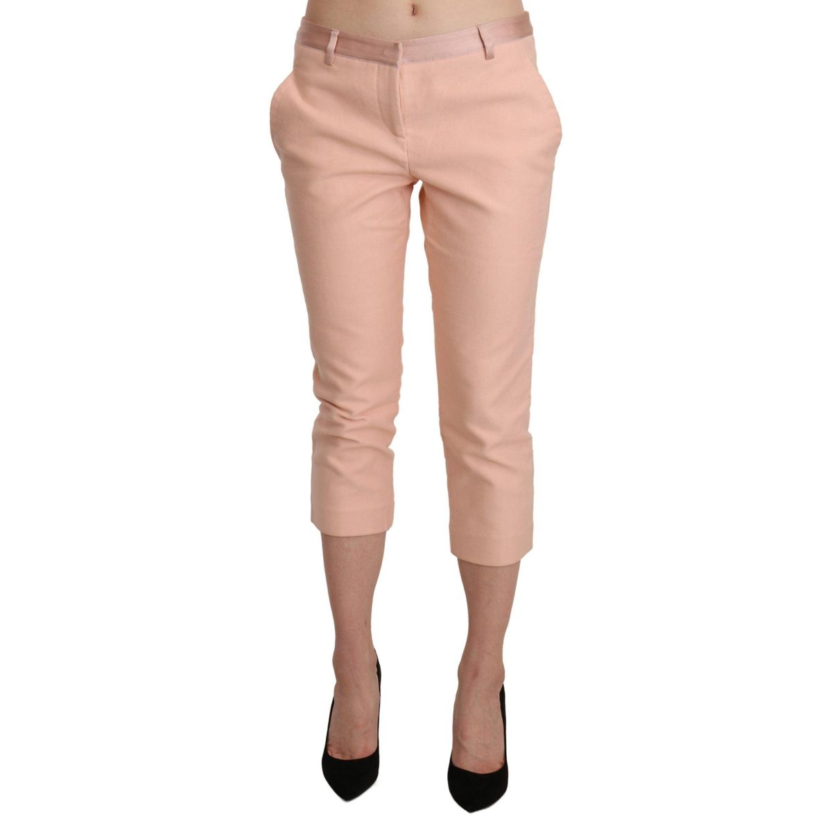 Ermanno Scervino Chic Pink Skinny Capri Pants