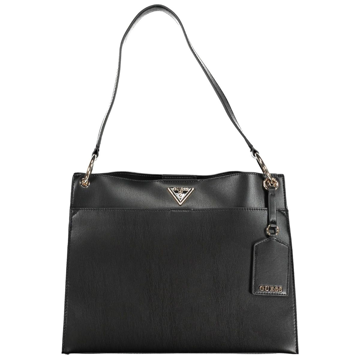 Guess Jeans Chic Snap-Closure Shoulder Bag with Contrasting Details