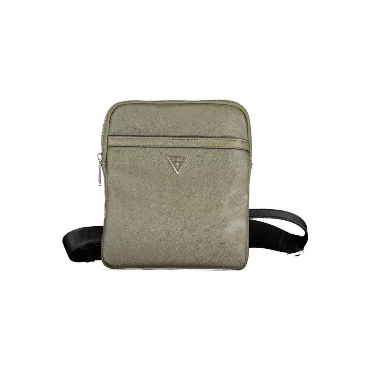 Guess Jeans Eco-Conscious Green Shoulder Sling Satchel