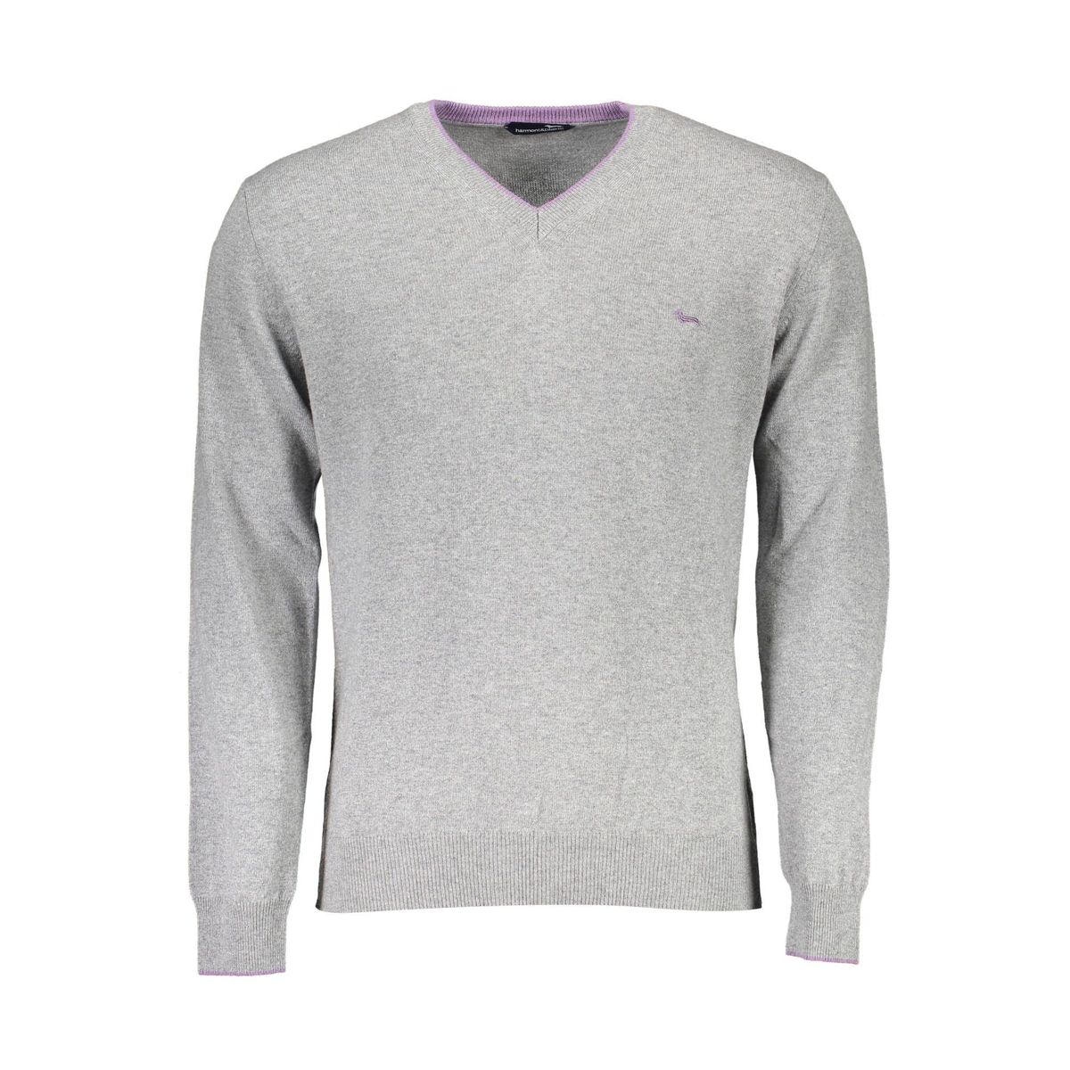 Harmont & Blaine Elegant V-Neck Sweater with Contrasting Details