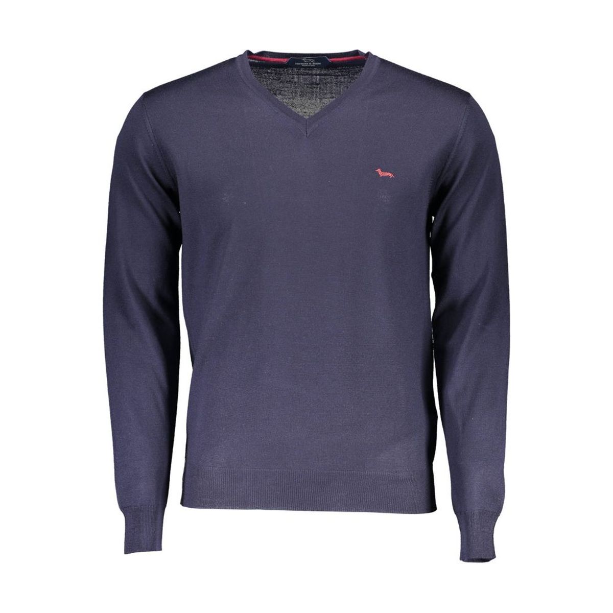 Harmont & Blaine V-Neck Woolen Elegance Sweater - Sky Blue