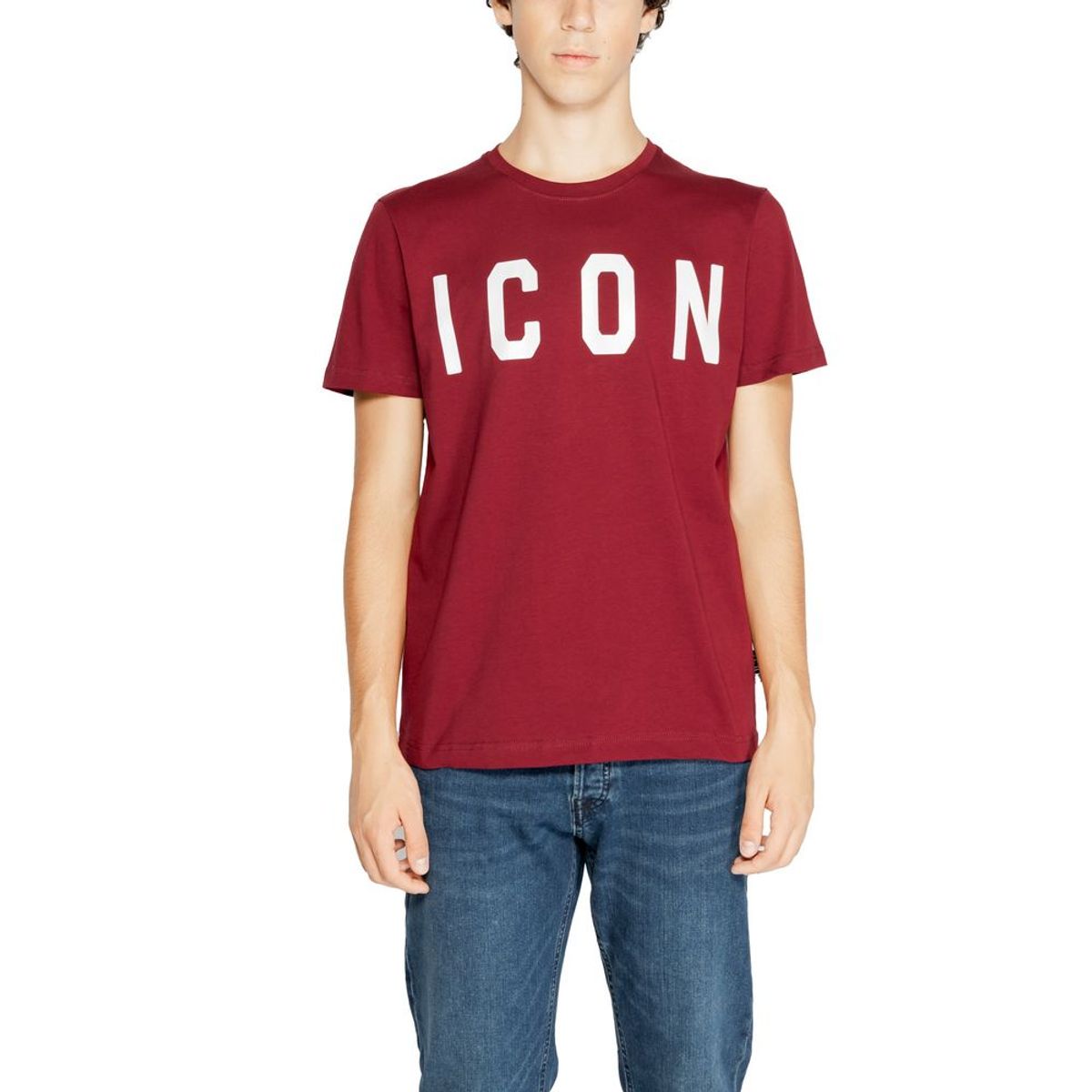 Icon Bordeaux Cotton T-Shirt