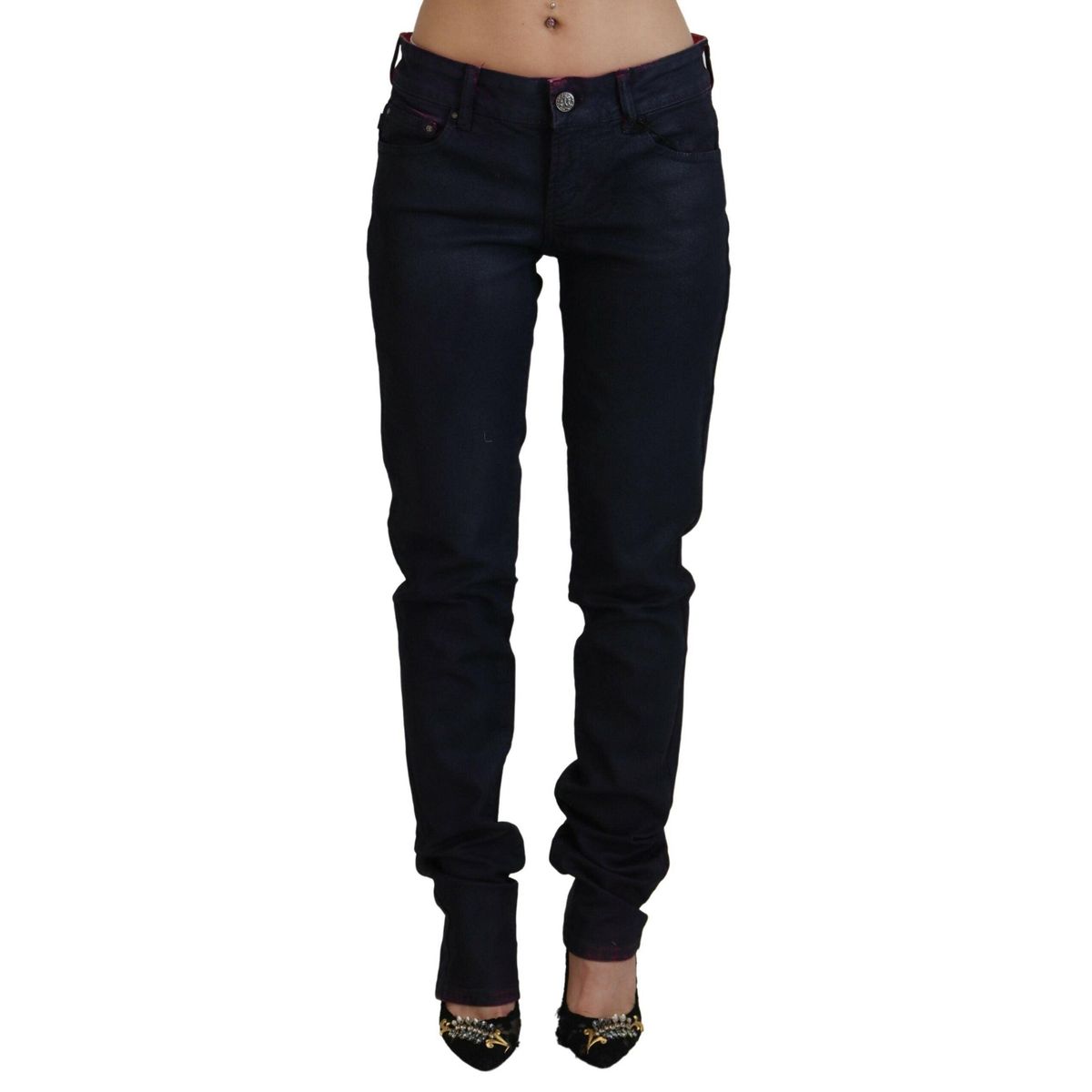 Just Cavalli Blå Bomuld Dame Casual Denim Bukser & Jeans