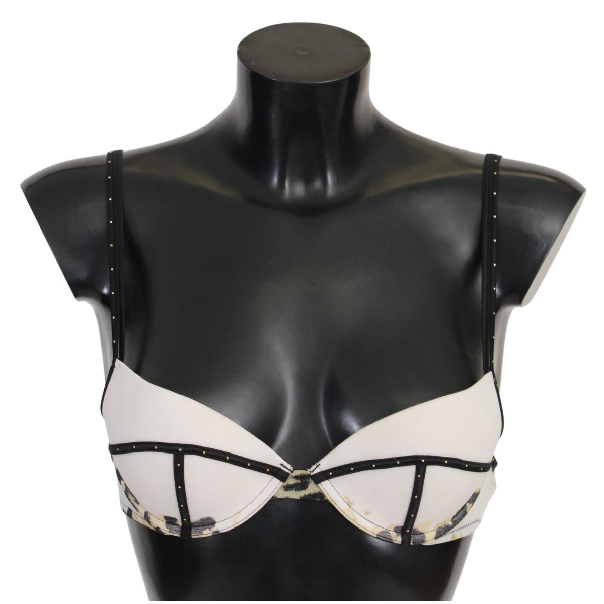 Just Cavalli Elegant White Push-Up Bra With Logo Details