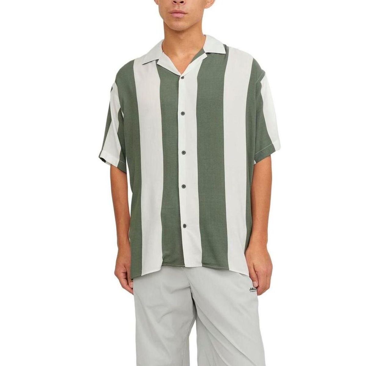 Jack Jones Green Viscose Shirt