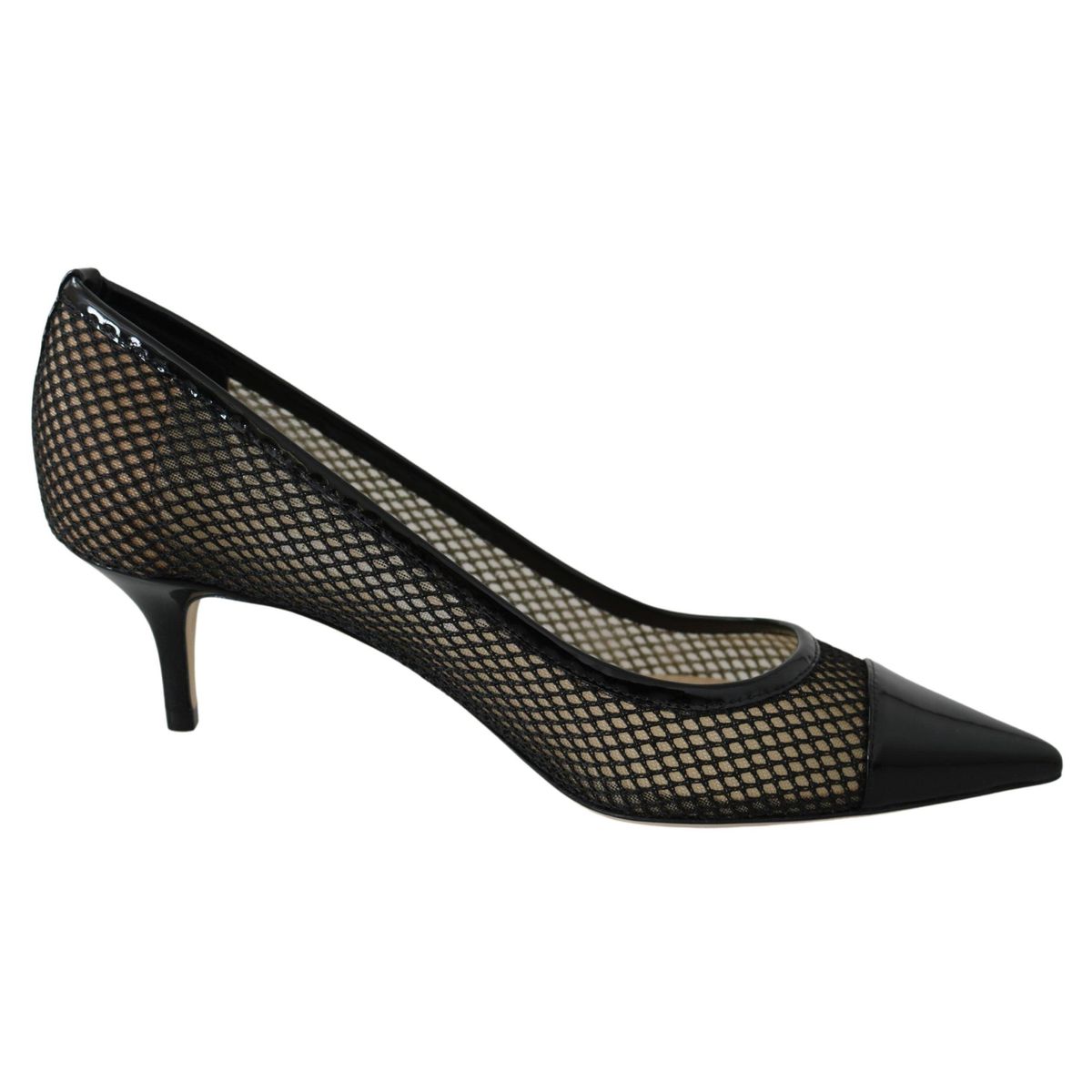 Jimmy Choo Chic Patent Mesh Pointed Pumps