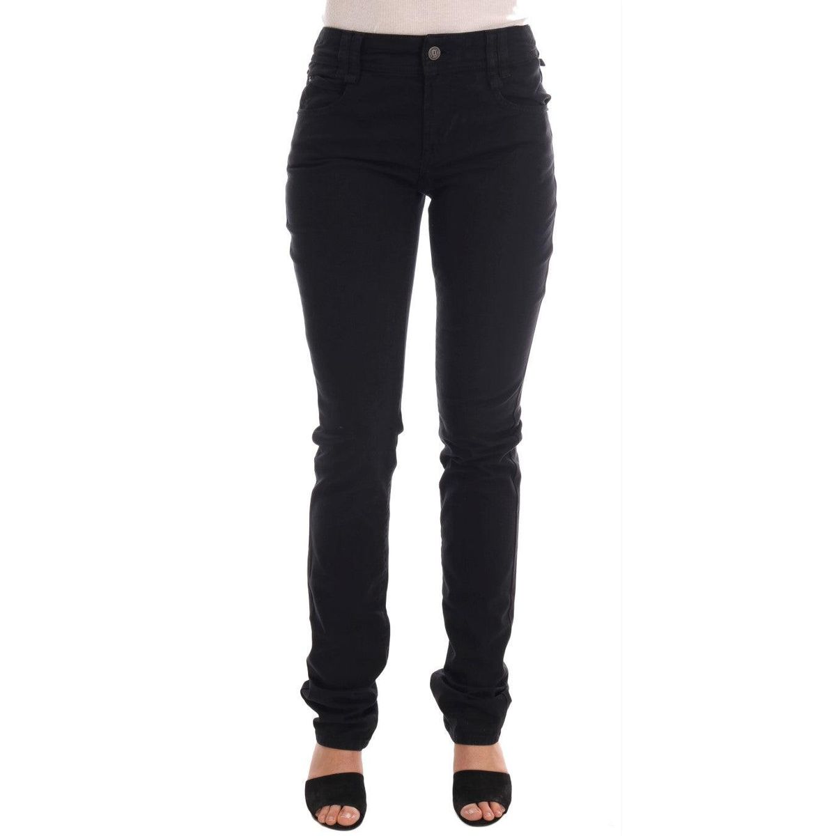 John Galliano Chic Black Regular Fit Denim Jeans