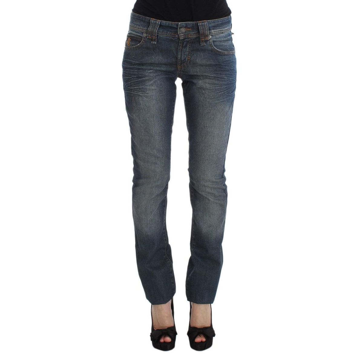 John Galliano Chic Slim Fit Blue Jeans