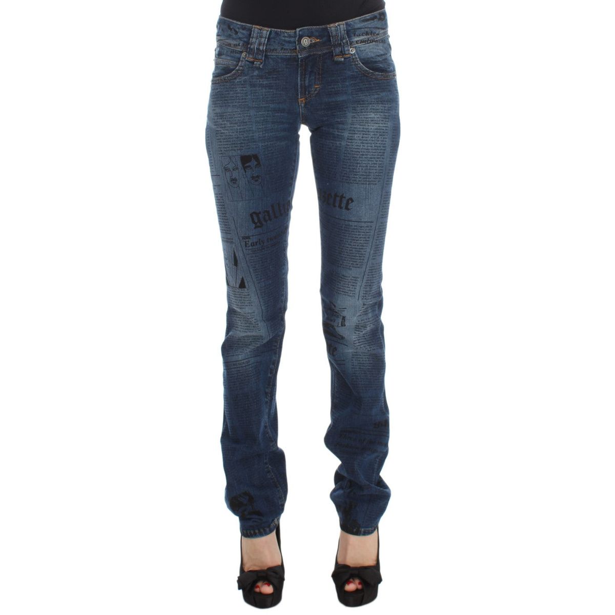 John Galliano Elegant Slim Bootcut Denim Jeans