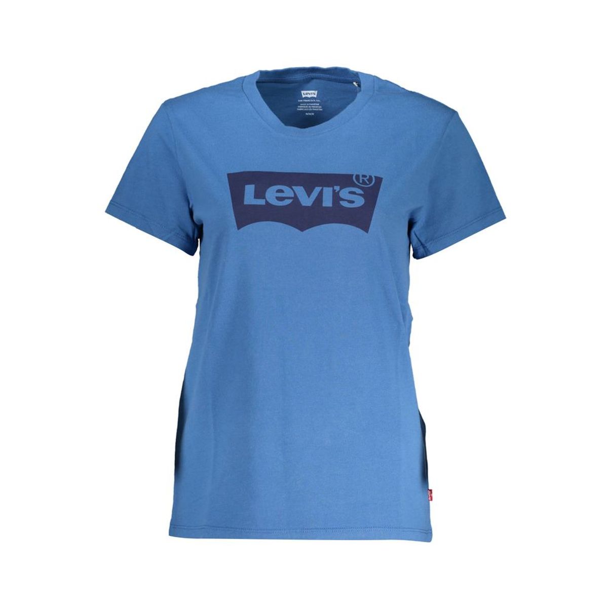 Levi's Elegant Blue Cotton Tee with Classic Print