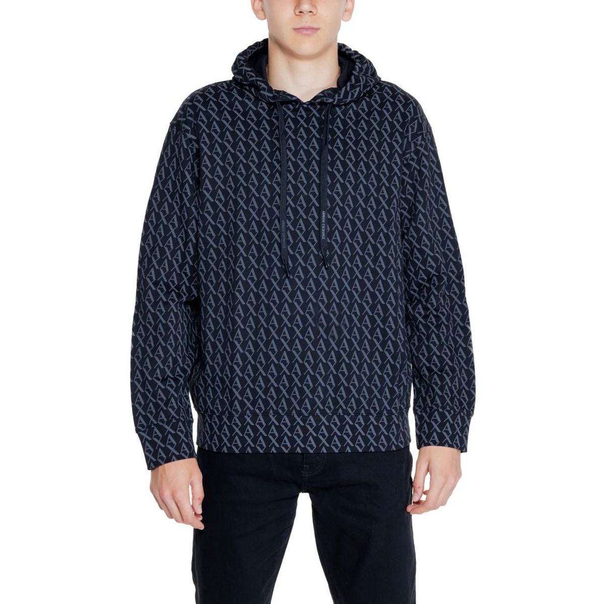 Armani Exchange Black Cotton Sweater