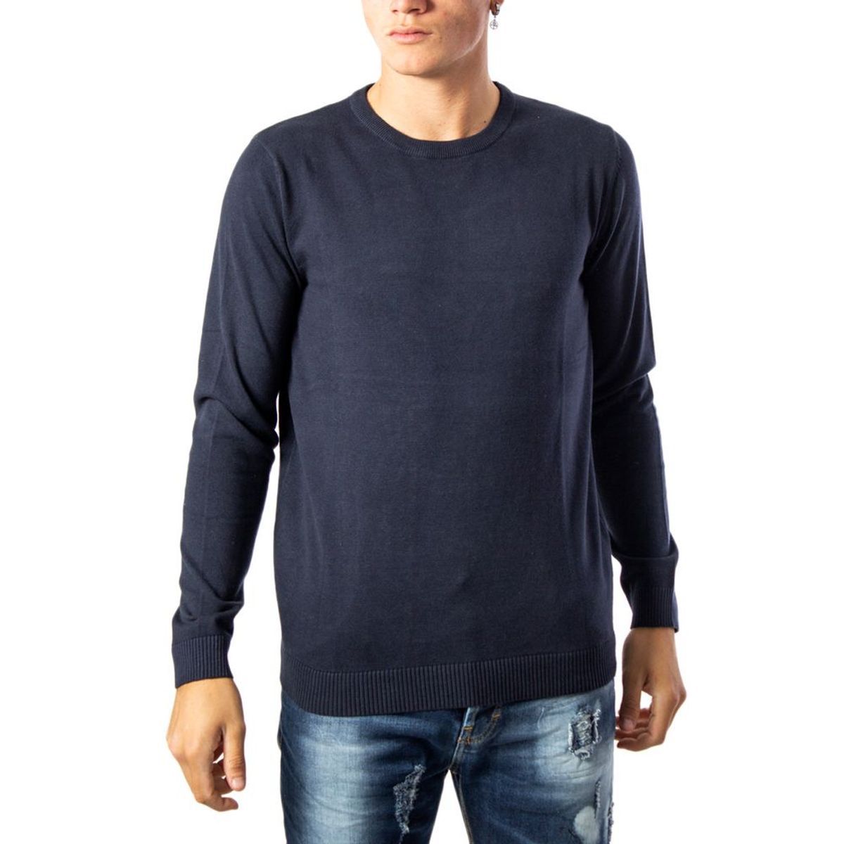 Jack Jones Blue Cotton T-Shirt